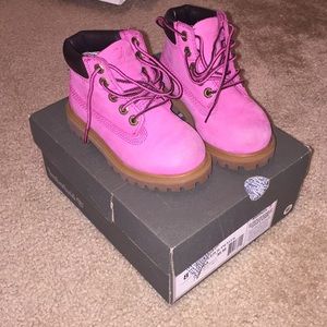 Pink timberlands